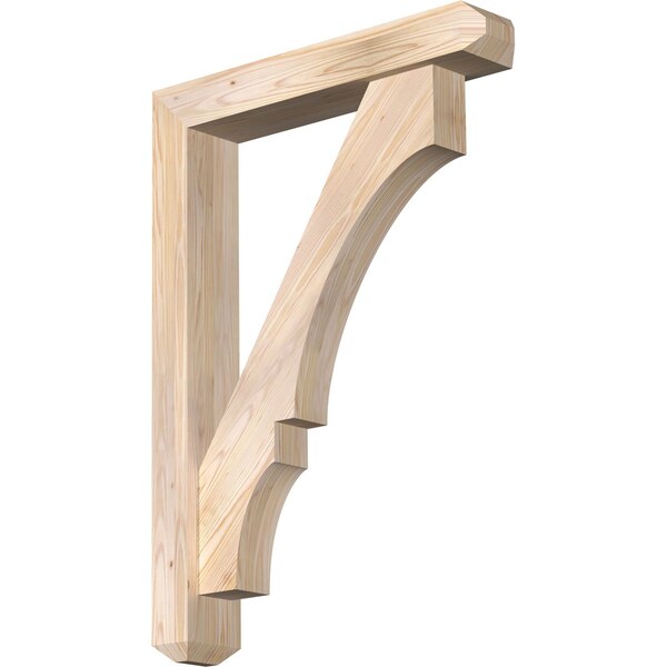 Ekena Millwork Balboa Craftsman Smooth Bracket w/ Offset Brace, Douglas Fir, 5 1/2"W x 30"D x 42"H BKT0604X30X42BOA04SDF - main